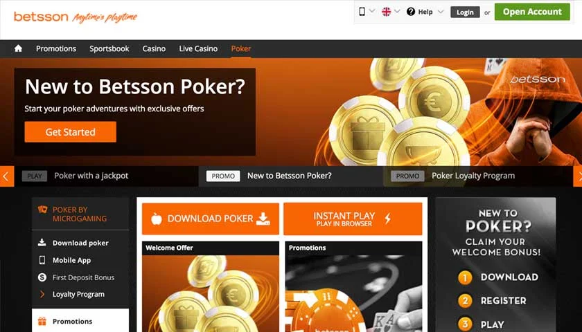 Betsson screenshot